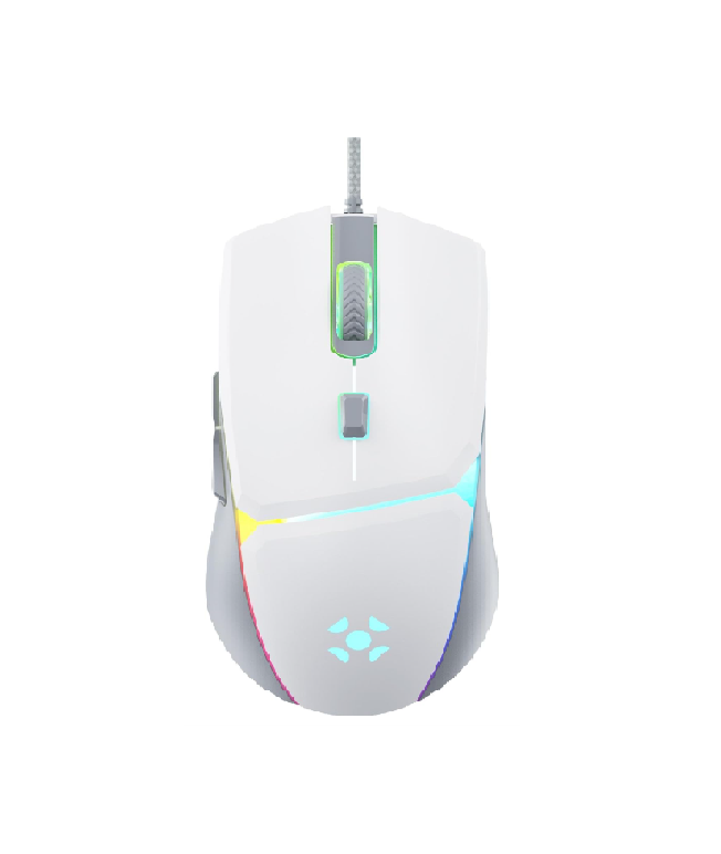 MOUSE GAMER CRUSADER 12800 DPI BRANCO FORTREK