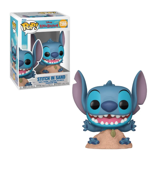 BONECO FUNKO POP STITCH NA AREIA 1566 - LILO STITCH