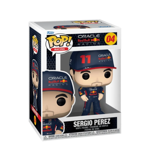 BONECO FUNKO POP SERGIO PEREZ 04 - RACING RED BULL