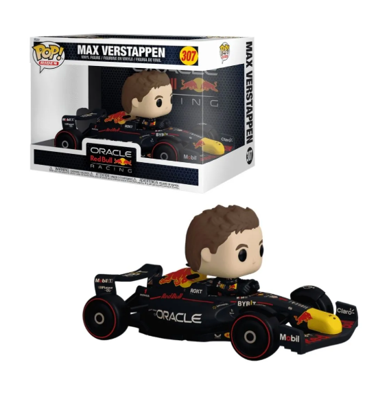 BONECO FUNKO POP MAX VERTAPPEN RIDES SUPER DELUXE 307 - RACING RED BULL