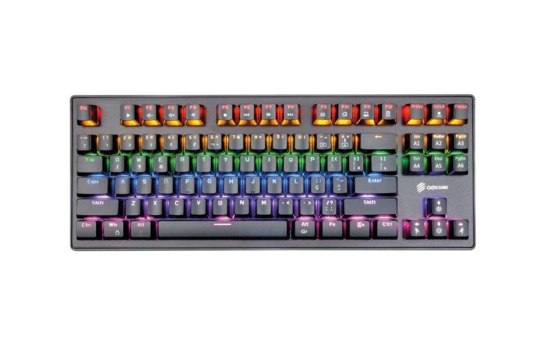 TECLADO GAMER SPECTRUM OEX TC602 SWITCH BLUE