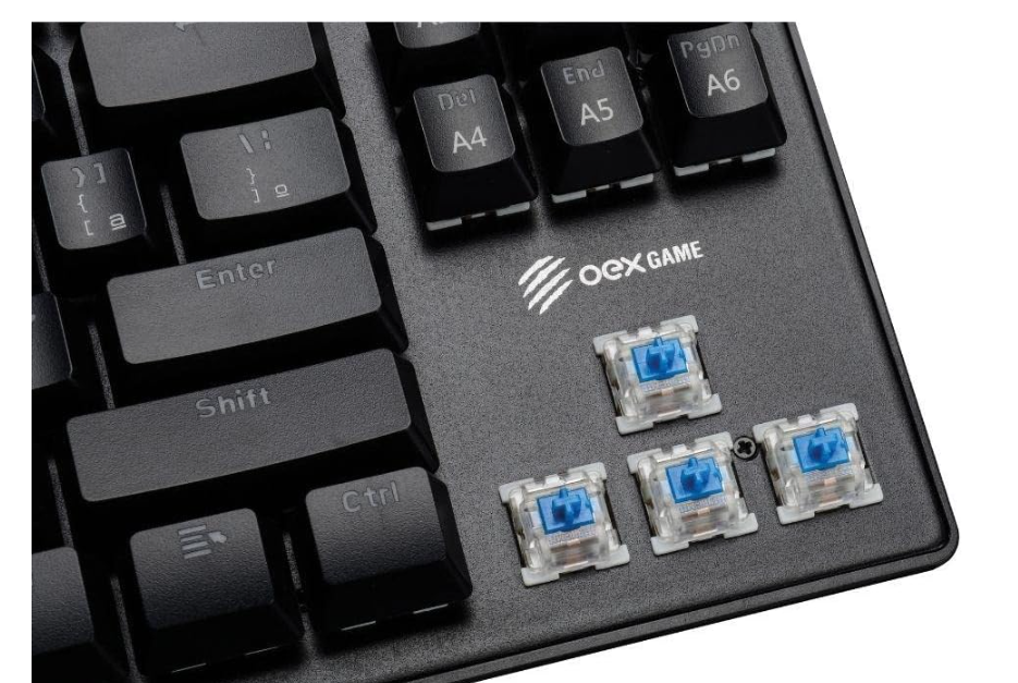 TECLADO GAMER SPECTRUM OEX TC602 SWITCH BLUE