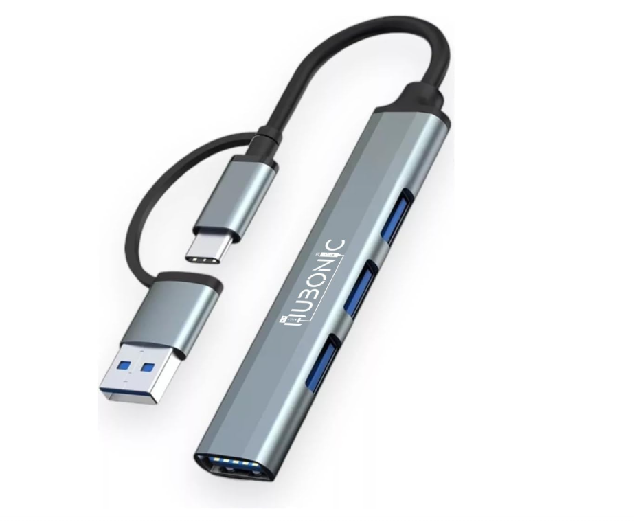 HUB USB 3.0 4 PORTAS PARA PERIFÉRICOS - ALUMINIO