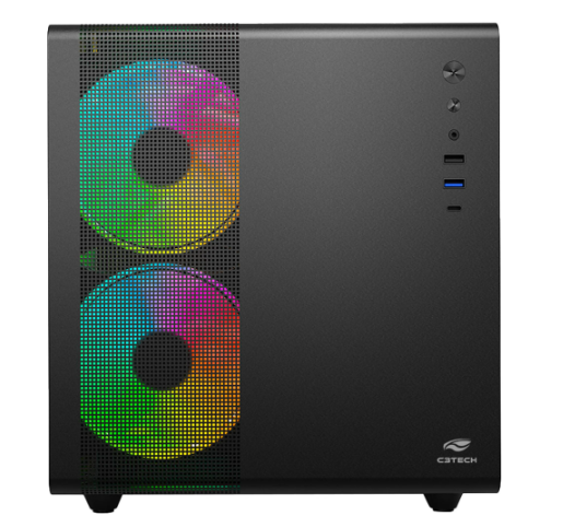 GABINETE AQUARIO C3TECH MT-G710BK PRETO