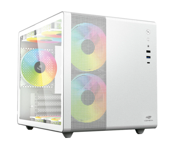 GABINETE AQUARIO C3TECH MT-G710WH BRANCO