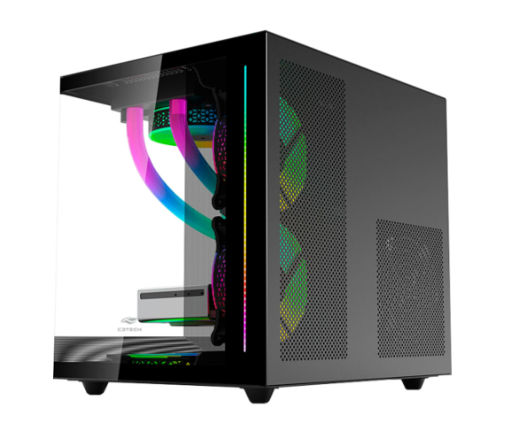 GABINETE AQUARIO C3TECH MT-G810 PRETO