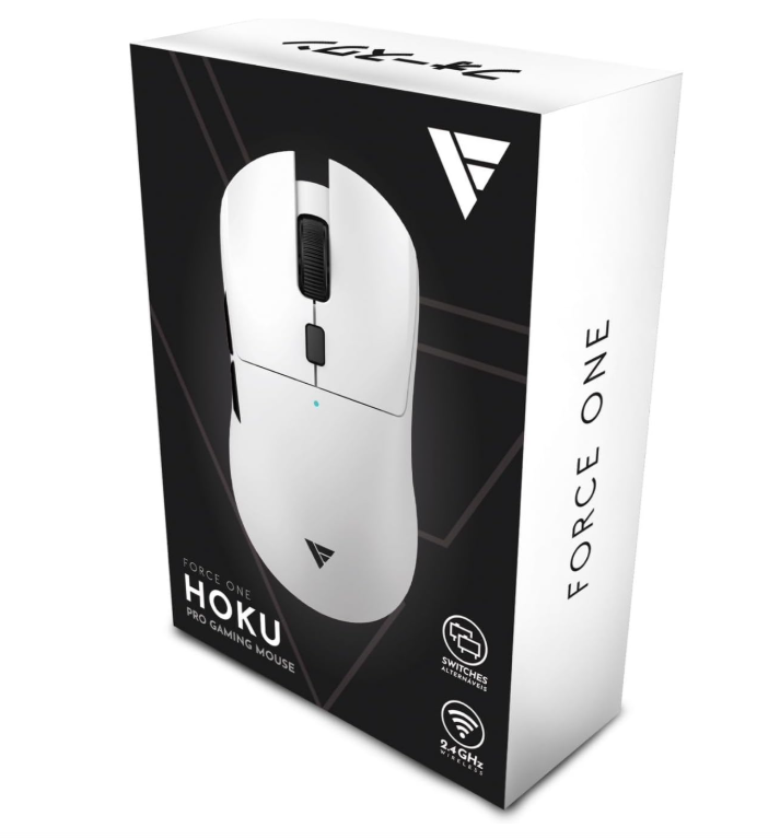 MOUSE FORCE ONE HOKU WIRELESS 26.000 DPI BRANCO