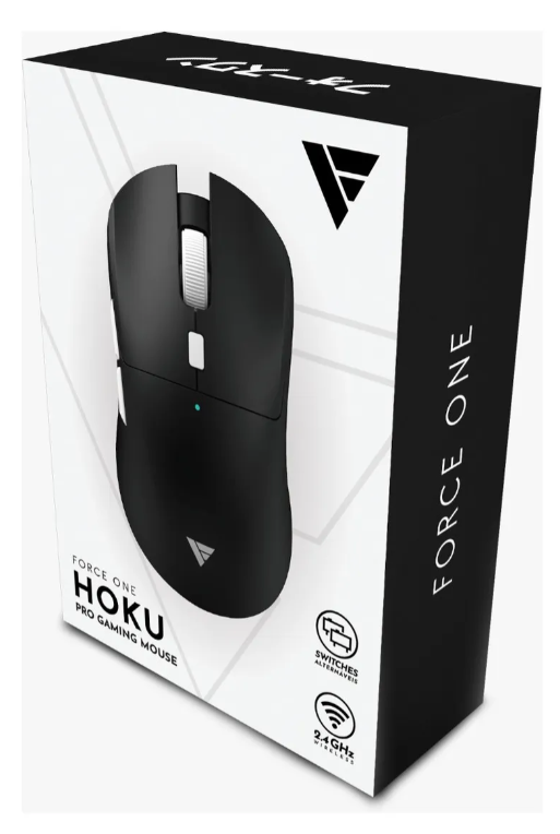 MOUSE FORCE ONE HOKU WIRELESS 26.000 DPI PRETO
