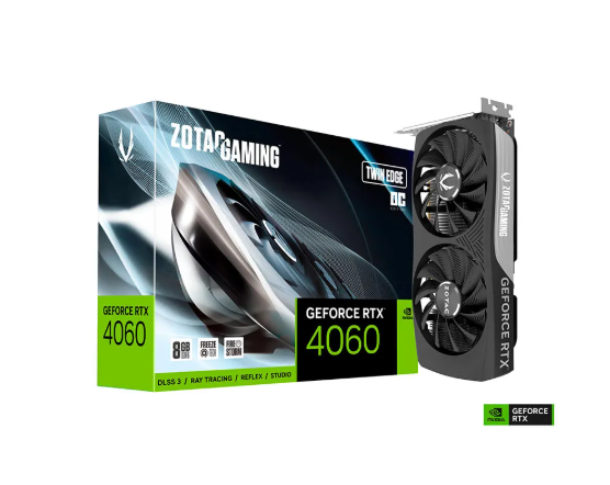 PLACA DE VIDEO ZOTAC RTX 4060 8GB DDR6 128 BITS