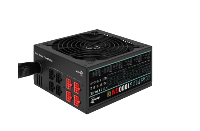 FONTE AEROCOOL KCAS 1000W GM FULL MODULAR 80 PLUS GOLD