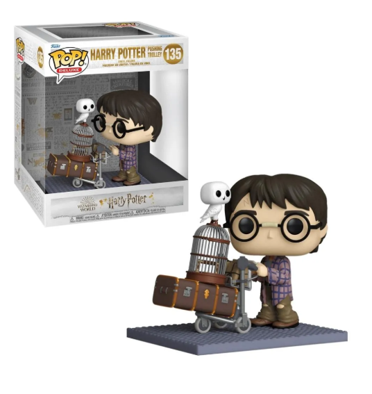 BONECO FUNKO POP DELUXE HARRY POTTER EMPURRANDO CARRINHO 135