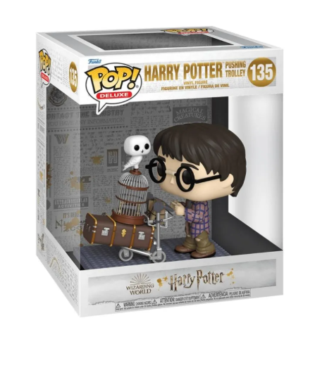 BONECO FUNKO POP DELUXE HARRY POTTER EMPURRANDO CARRINHO 135