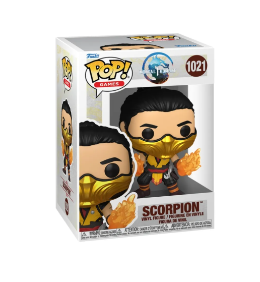 BONECO FUNKO POP SCORPION 1021 - MORTAL KOMBAT 1
