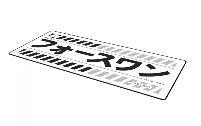 MOUSE PAD GAMER FORCE ONE SKYHAEK KATANA XXL (900x400x3mm) WHITE