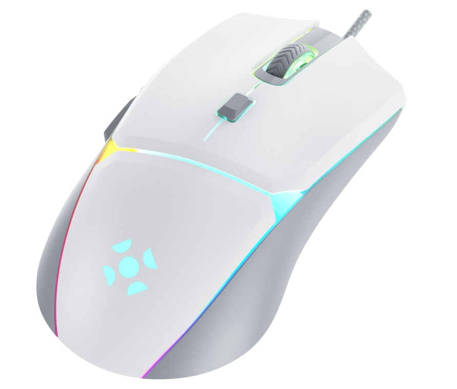 MOUSE GAMER CRUSADER 12800 DPI BRANCO FORTREK