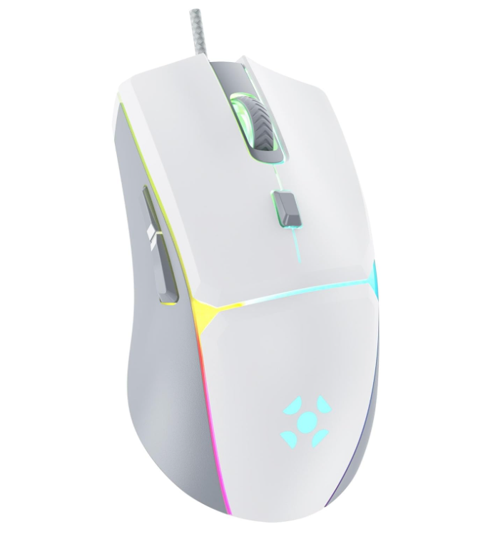 MOUSE GAMER CRUSADER 12800 DPI BRANCO FORTREK
