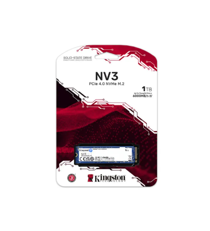 SSD M2 NV32280 NVME KINGSTON 1TB , LEITURA 6000MBS E GRAVAÇÃO 4000MBS