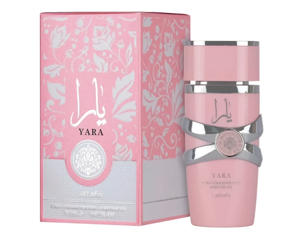 PERFUME YARA LATTAFA PURE OIL CONCENTRATED 20ML FEMININO