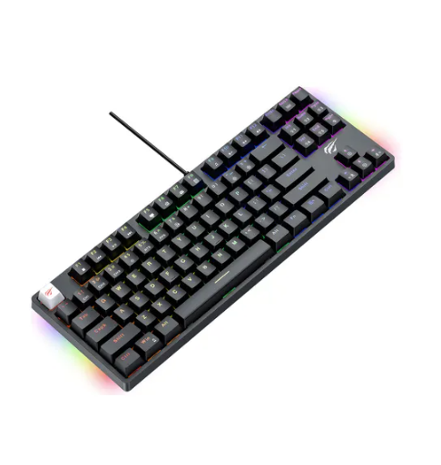 TECLADO HAVIT MECANICO KB890L PRETO RGB