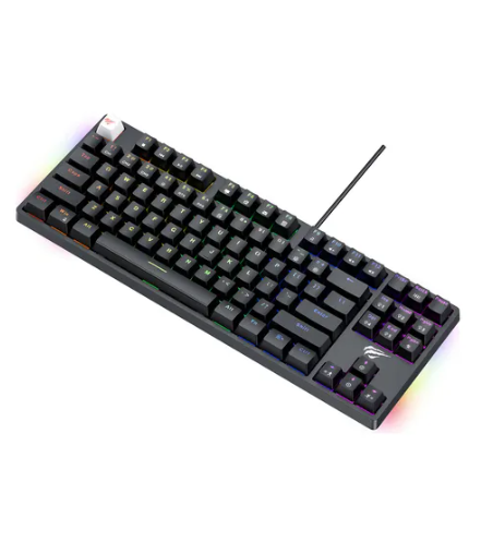 TECLADO HAVIT MECANICO KB890L PRETO RGB