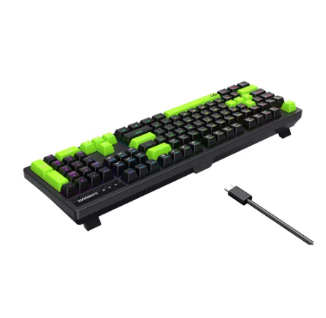 TECLADO HAVIT MECANICO KB893L RGB PRETO