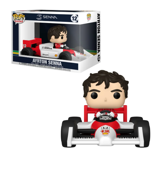 BONECO FUNKO POP AYRTON SENNA MCLAREN 12 - RIDES SUPER DELUXE