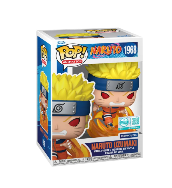 BONECO FUNKO POP NARUTO UZUMAKI 1968 - NARUTO CLASSICO (1º KURAMA)