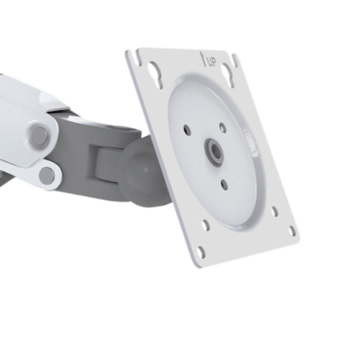 SUPORTE ARTICULADO DE MESA ELG COM PISTAO A GAS 17'' A 35'' POLEGADAS BRANCO