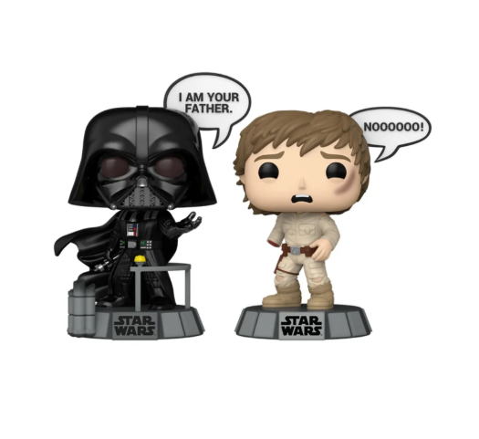 BONECO FUNKO POP DARTH VADER E LUKE 2 PACK - STAR WARS