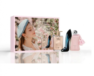 KIT DREAM BRAND COLLECTION FEM-09 3 PERFUMES 25ML CADA