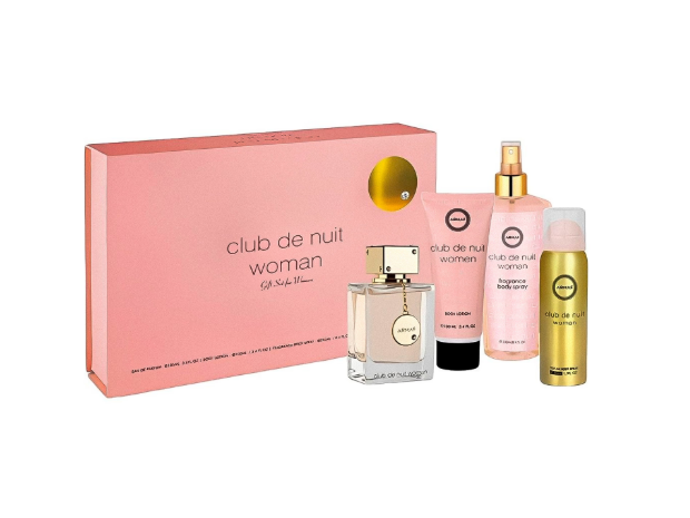 KIT ARMAF CLUB DE NUIT PERFUME AU DE PARFUM + BODY LOTION + DESODORANTE + BODY SPRAY