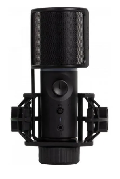 MICROFONE GAMER STREAMPLIFY COM BRAÇO ARTICULADO RGB- PRETO