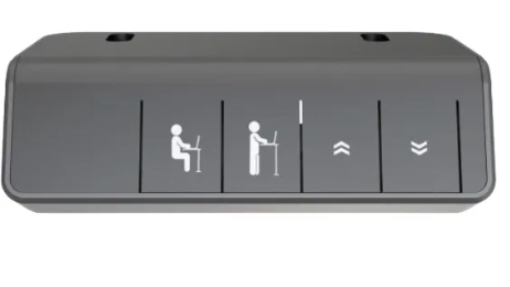 MESA ELETRICA ALTURA AJUSTAVEL MOTOR UNICO FORTREK 120X60 PRETA