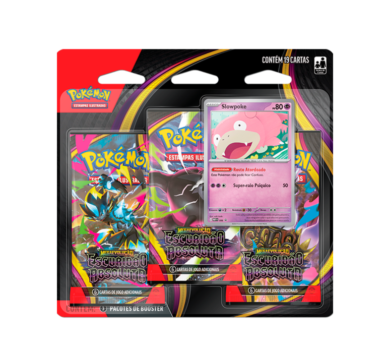 BLISTER TRIPLO POKEMON - ESCURIDÃO ABSOLUTA - SLOWPOKE