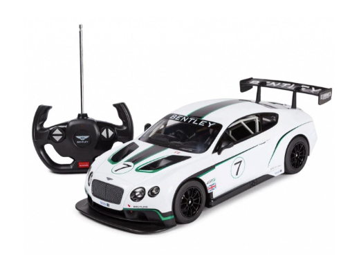 CARRO DE CONTROLE REMOTO BENTLEY CONTINENTAL GT3 RASTAR SCALA 1/14