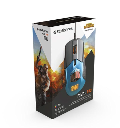 MOUSE GAMER STEELSERIES RIVAL 310 PUBG EDITION