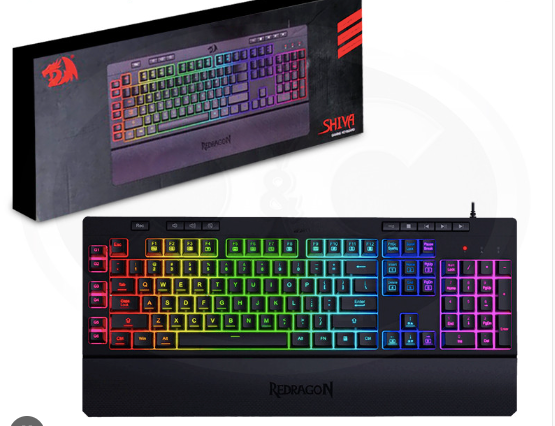 TECLADO GAMER REDRAGON SHIVA RGB K512 ABNT2 PRETO