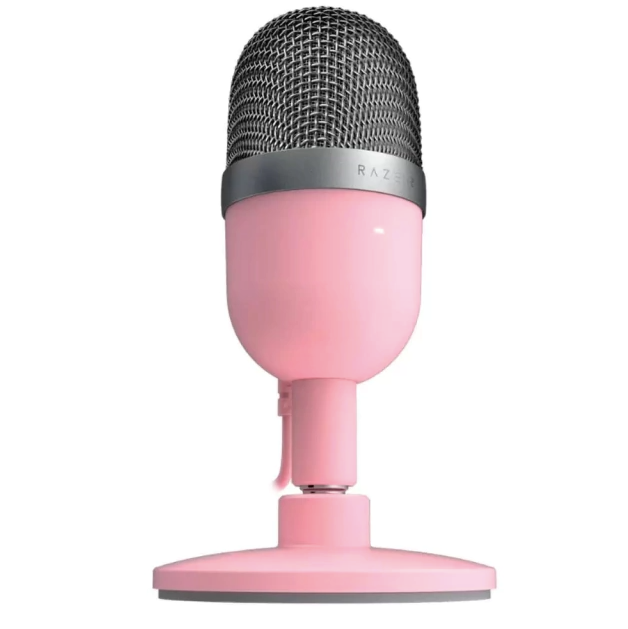 MICROFONE GAMER RAZER SEIREN MINI CONDENSADOR ROSA