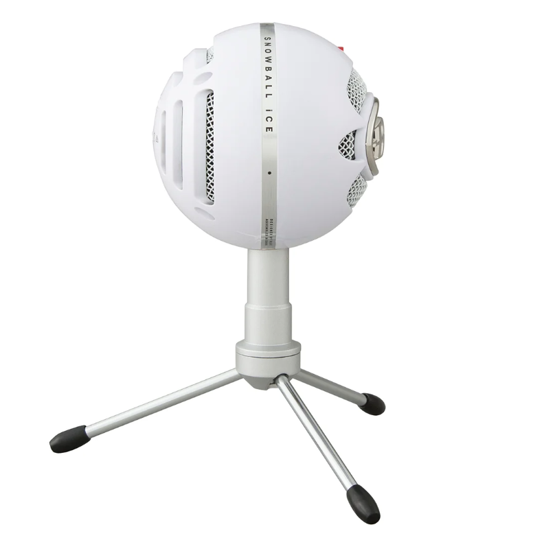 MICROFONE CONDENSADOR LOGITECH BLUE SNOWBALL ICE WHITE USB
