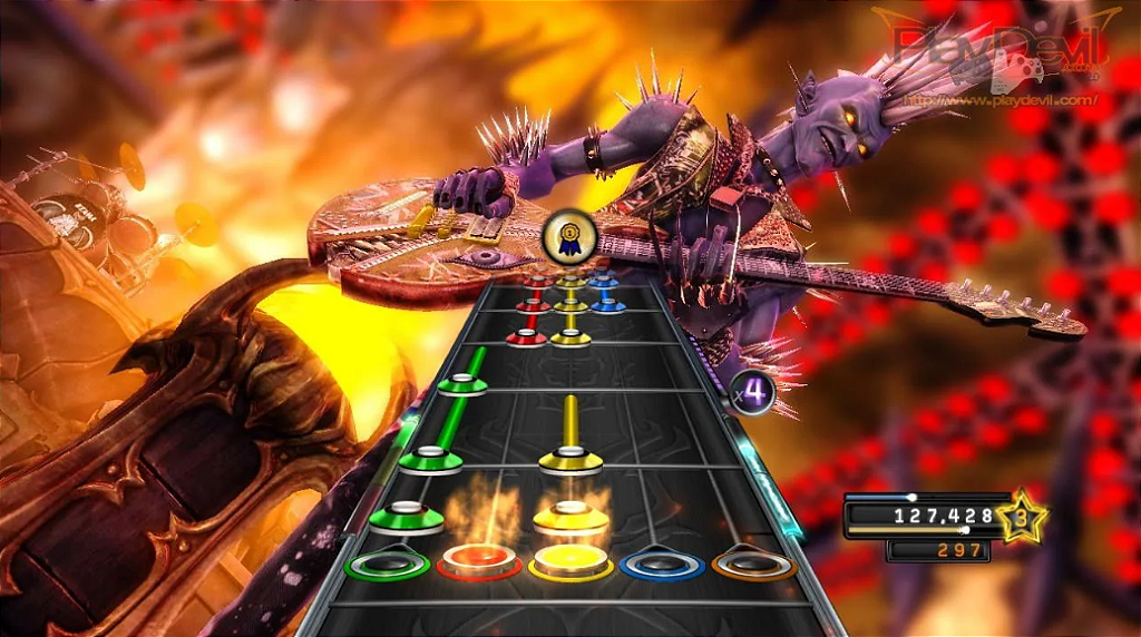 JOGO XBOX 360 GUITAR HERO WARRIORS OF ROCK (SEMINOVO)