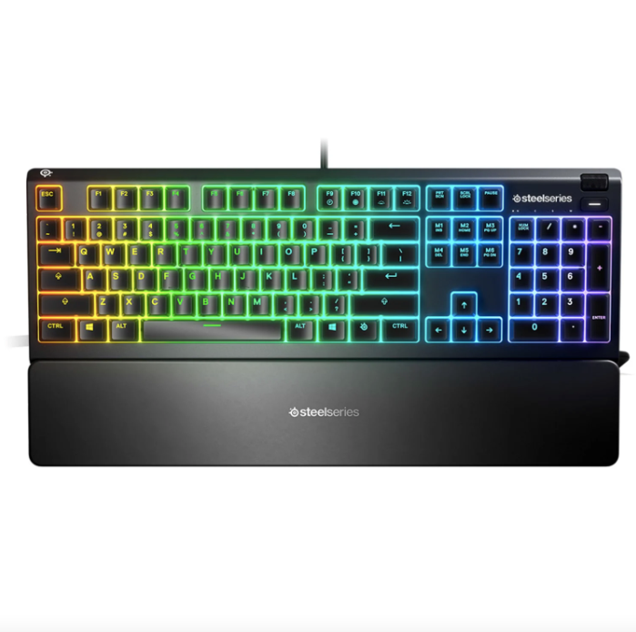 TECLADO GAMER STEELSERIES APEX 3 / PORTUGUÊS / PRETO / PC/MAC/XBOX ONE/PS4