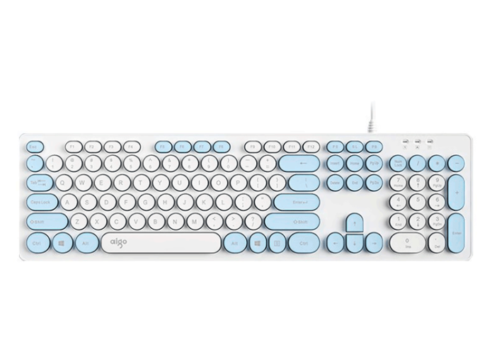 TECLADO AIGO K200 - BRANCO