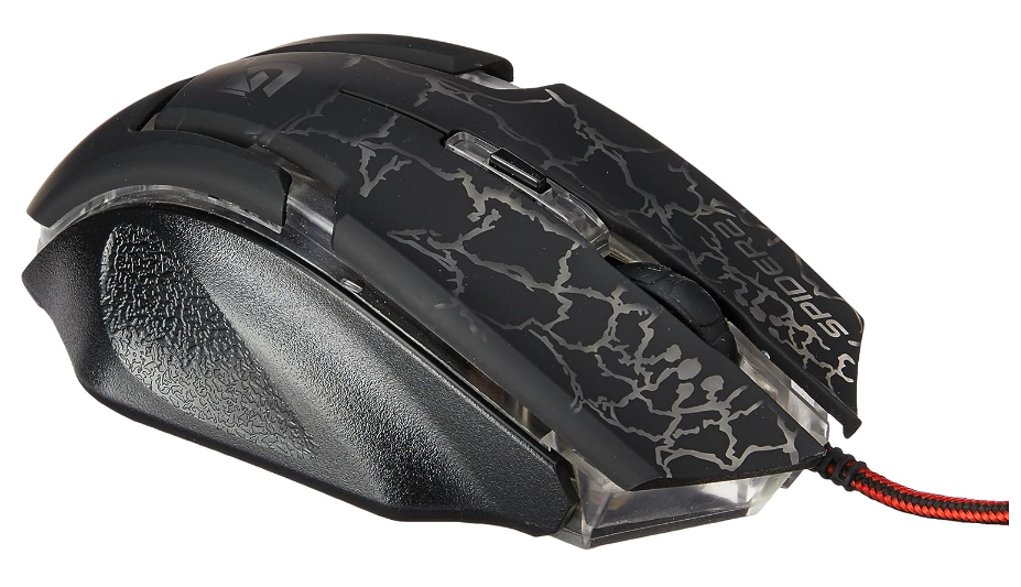 MOUSE GAMER FORTREK SPIDER 2 - PRETO E VERMELHO