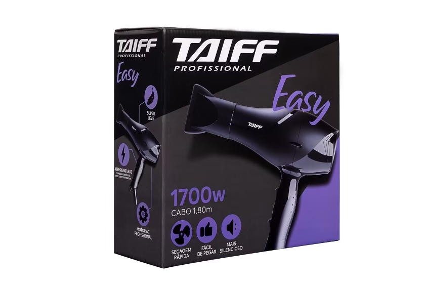 SECADOR TAIFF EASY PRETO 1700W 220V
