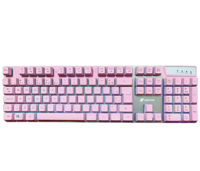 TECLADO GAMER PINK PRISMATIC TC205 OEX