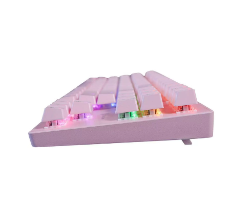 TECLADO MECANICO WOLF PINK TC605 OEX OUTEMU BROWN