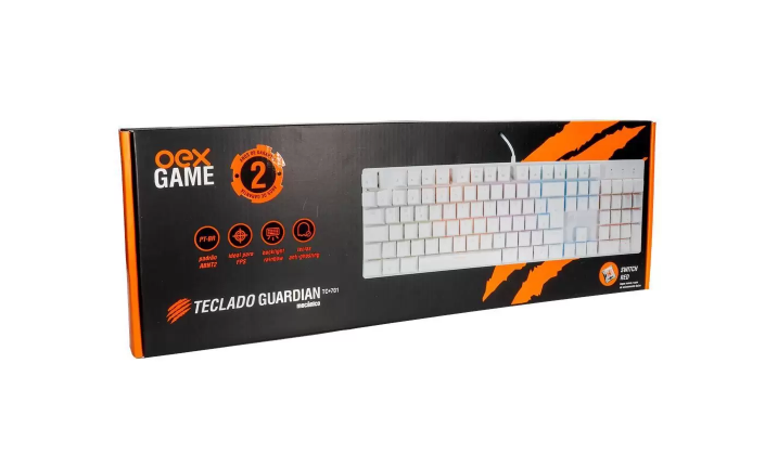TECLADO MECANICO GUARDIAN TC701 SWITCH RED OEX