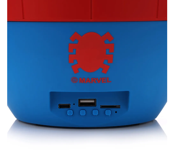 CAIXA DE SOM SPEAKER BITTY BOOMERS BIGGER 8'' MARVEL SPIDER-MAN