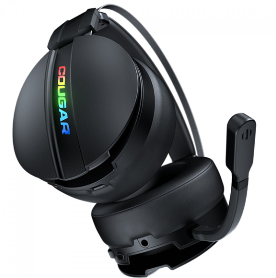 HEADSET GAMER COUGAR OMNES ESSENTIAL, WIRELESS, RGB,DRIVERS 53MM, MULTIPLATAFORMA, PRETO