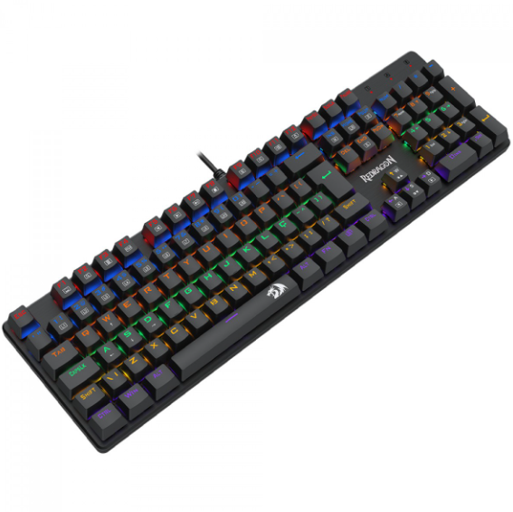 TECLADO GAMER REDRAGON VALHEIM RAINBOW SWITCH MARROM K608